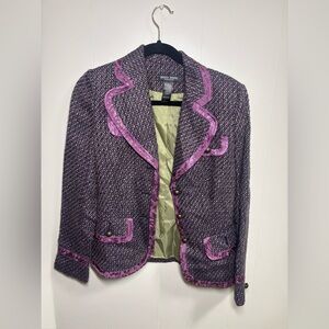 Bisou Bisou Purple and Pink Blazer